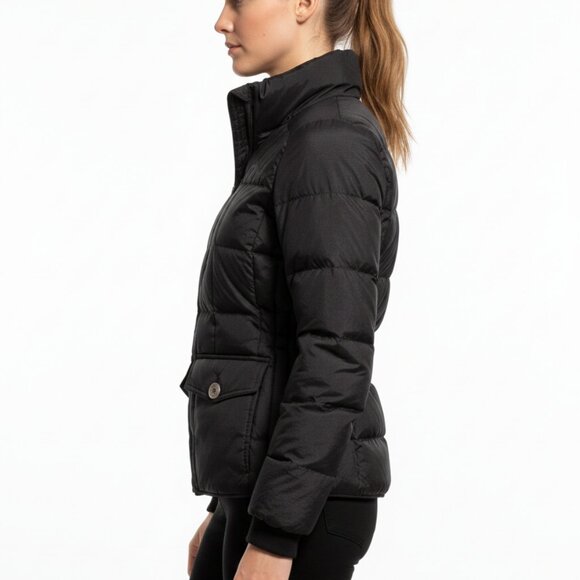 EDDIE BAUER Womens Black Y. 550 Down Puffer Jacket Insulated Warm Winter Coat XS - Picture 2 of 8